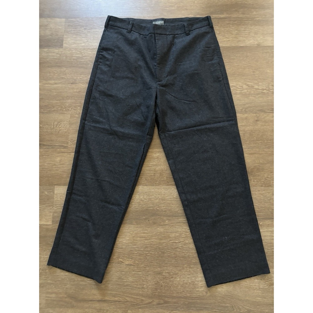 Banana Republic Wool Blend Dress Pants Mens 38R Black Trouser Stretch 38X30 Work